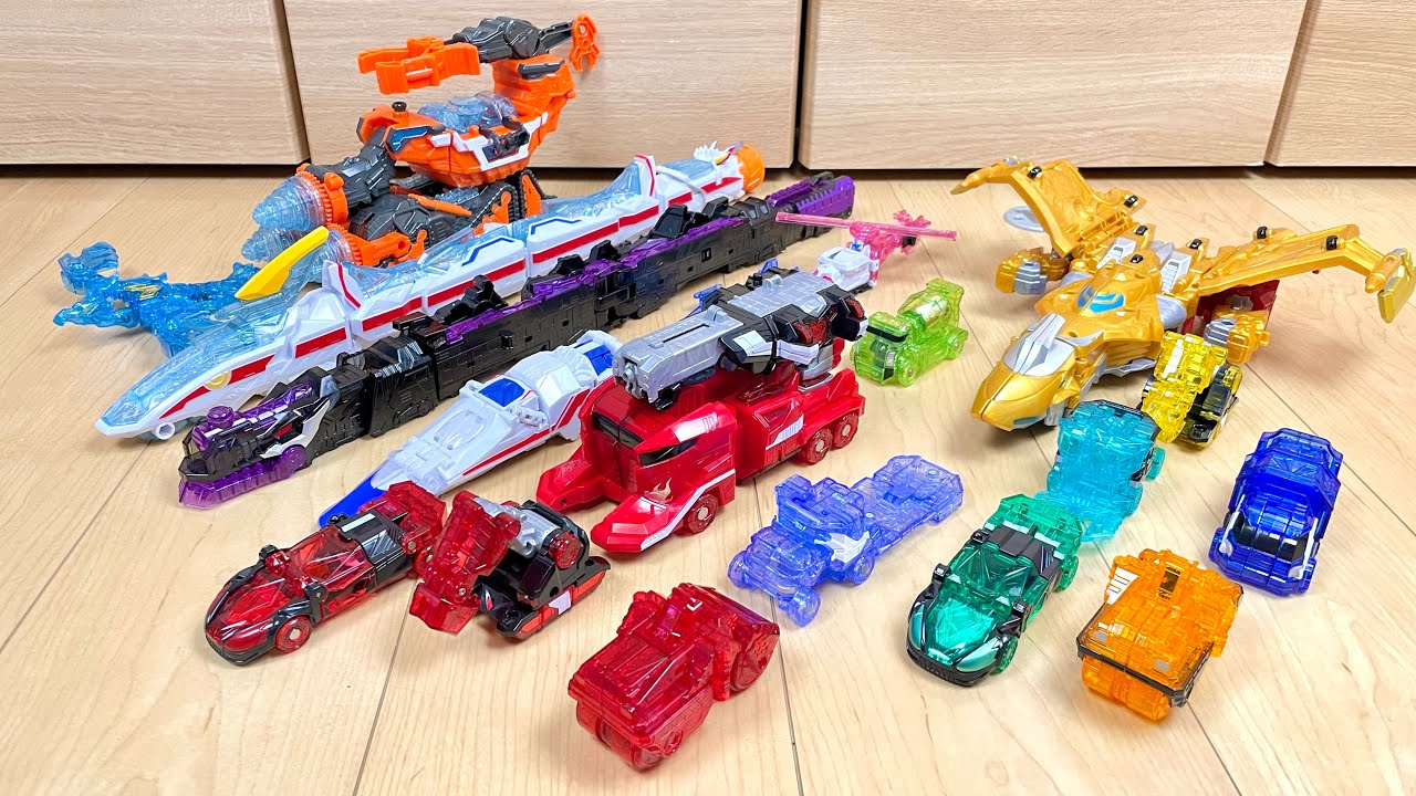 【PowerRangers Kiramager All megazord】キラメイジャーの全DXロボで遊んでみた俺合体もあるよ！