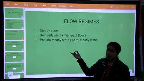 Imtroduction to well test analysis & Flow Regimes II Well Test Analysis II 6th Sem II PE