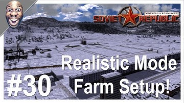 Workers And Resources Soviet Republic: Realistic Mode Farm Setup #30 #youtube, #gaming
