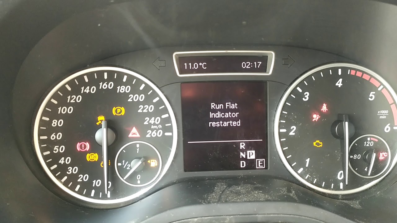 How To Reset Tire Pressure Monitoring In Mercedes-Benz B-Class Tpms - Youtube