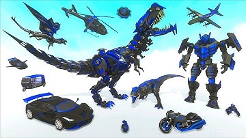 Dinosaur Robot Car Transform Game