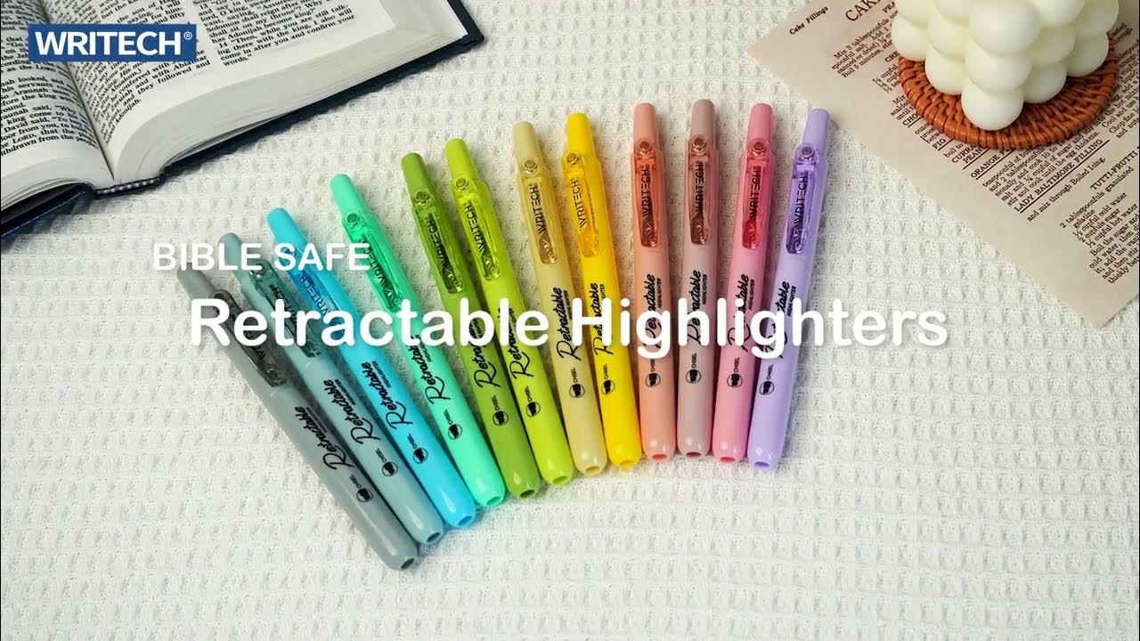 Writech retractable highlighters nature set W805s YouTube