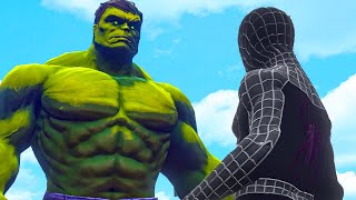 Black Spider-Man vs The Hulk