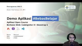 Demo Aplikasi Open Course CodeIgniter 4 + Bootstrap + MySQL