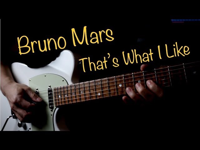 Bruno Mars That's What I Like - Electric guitar cover by Vinai T class=