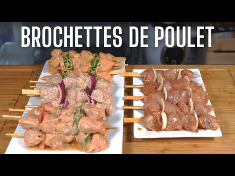 Vidéo: Recettes De Brochettes De Poulet