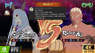 KAGUYA VS RAIKAGE AY [REQUEST FIGHT] | NARUTO X BORUTO Ultimate Ninja [4K 60FPS]