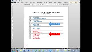 Part 1 -  prepare for a Microsoft Word job tests -all versions screenshot 3