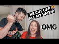 HUSBAND CUTS MY HAIR | GONE *VERY* WRONG