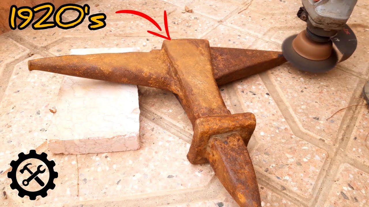 Old Broken Rusted Anvil Restoration