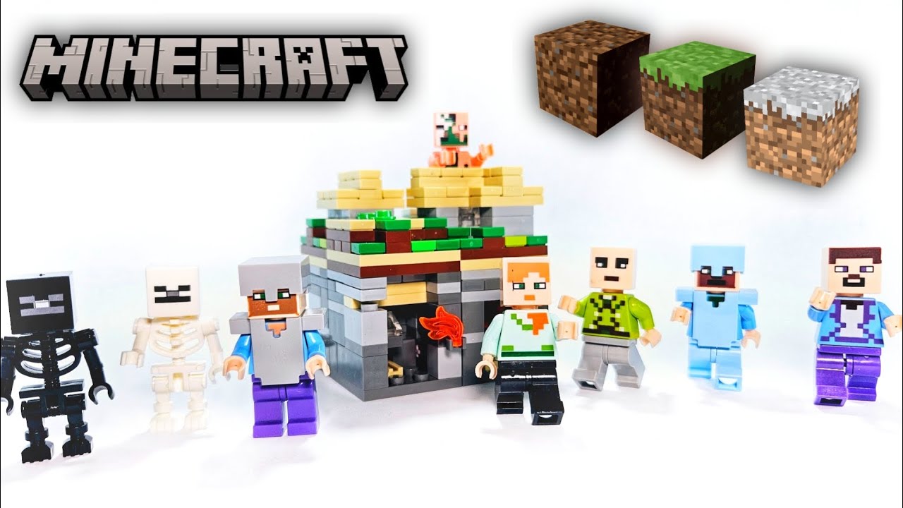 Lego Minecraft Micro World The Village | Unofficial Lego Minigures