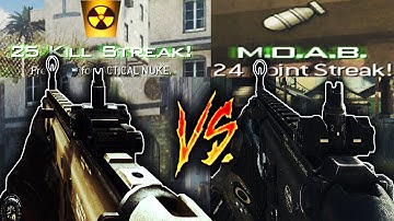 MW2 SCAR-H "Tactical Nuke" Vs. MW3 SCAR-L "M.O.A.B" Call Of Duty Weapon Comparisons! Nuke Gameplay!