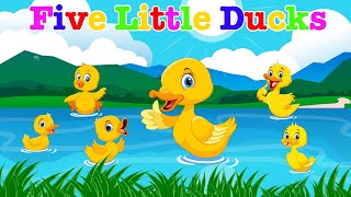 Five Little Ducks Went Swimming One Day | Kids Song | Best Nursery Rhymes | Tiny Tunes Tales