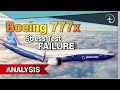 Boeing 777X failed "Ultimate load" test