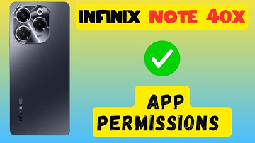 App permission setting infinix Note 40x || How to set app permissions || App settings