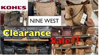 ❤️👜KOHL'S BAG SHOPPING NINE WEST AND MORE CLEARANCE SALE *SHOP