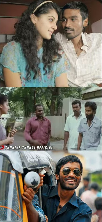 Dhanush Whatsapp Status Video Aadukalam Movie Love Song Thunive Thunai  Thala Vasu