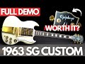 Epiphone 1963 sg custom full demo