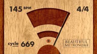 145 BPM 4/4 Wood Metronome HD