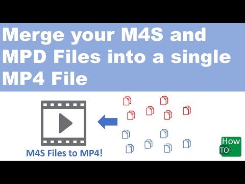 How to convert m4s or mpd files into MP4 format! Tutorial on how to create an MP4 file!