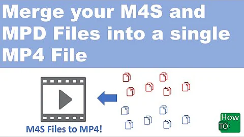 How to convert m4s or mpd files into MP4 format! Tutorial on how to create an MP4 file!