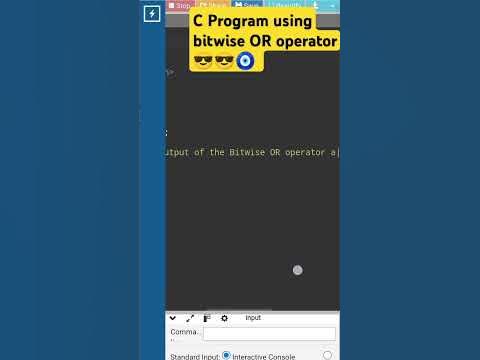 C Program using bitwise OR operator #coding #programminglanguage # ...