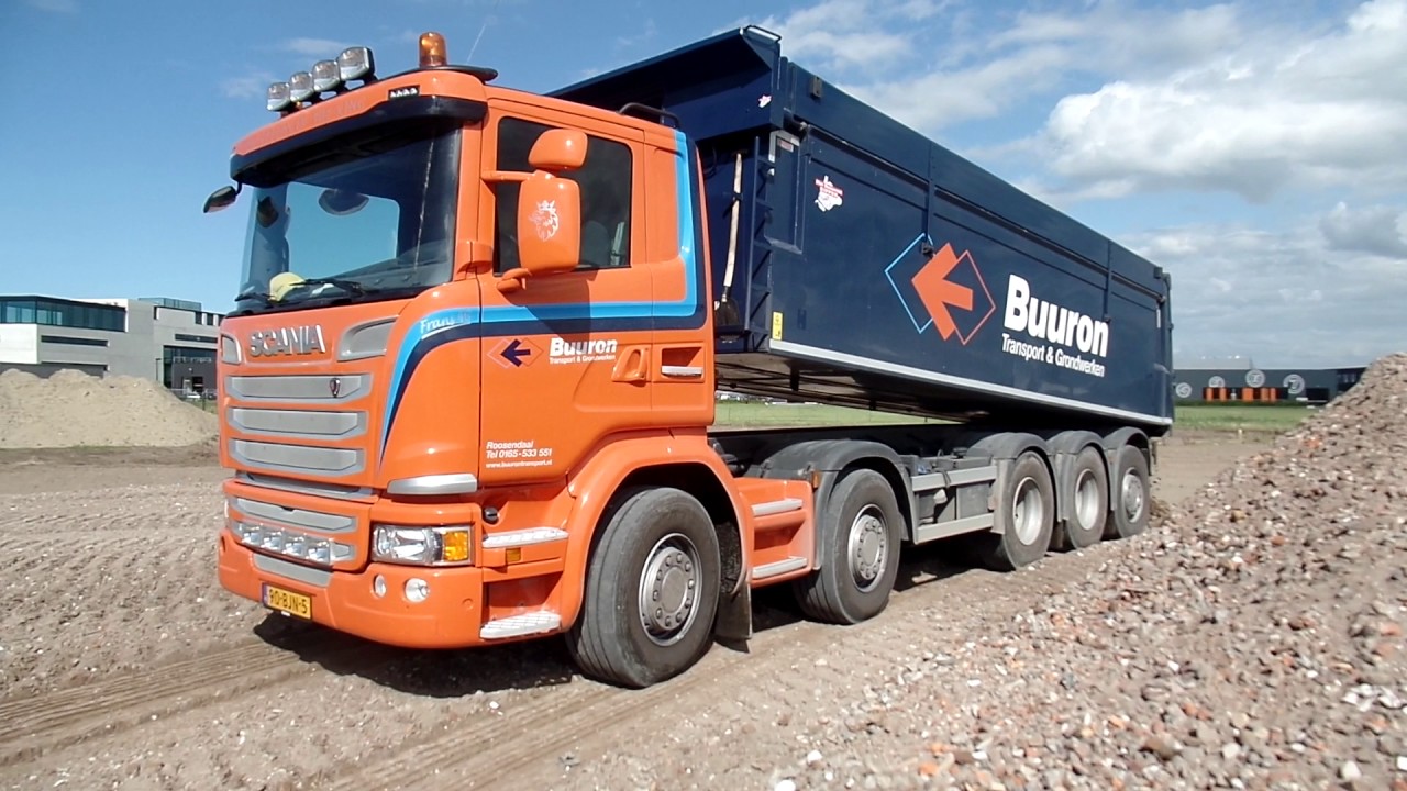 SCANIA 410 BUURON 10X2 LOSSEN GRIND