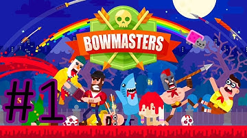 Bowmasters - Gameplay Walkthrough Part 1 - Tutorial (Android, iOS)