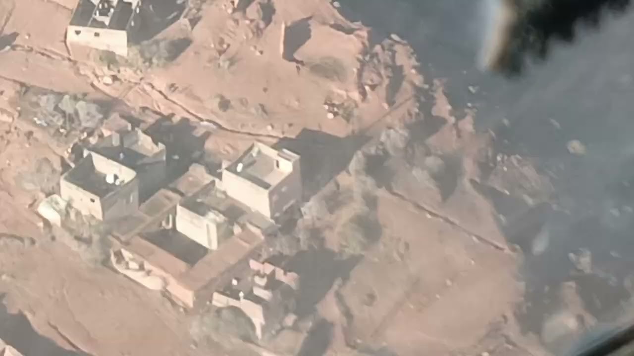 Ouarzazate towards marrakech passing at the top of tichka by helicopter