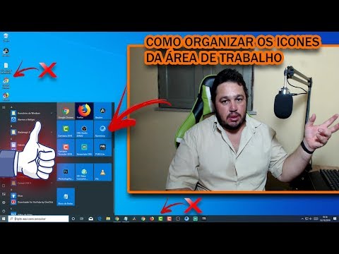 Vídeo: Como Organizar Os ícones Da Sua área De Trabalho