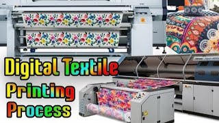 Digital Textile Printing Process - Direct fabric printing and Sublimation Printing Step by Step