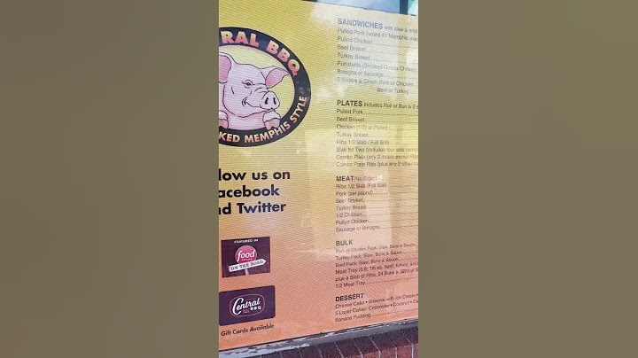 Memphis BBQ Crawl — Central BBQ