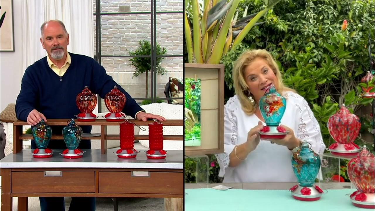 Ultimate Innovations Set of 2 Glass Hummingbird Feeders on QVC YouTube