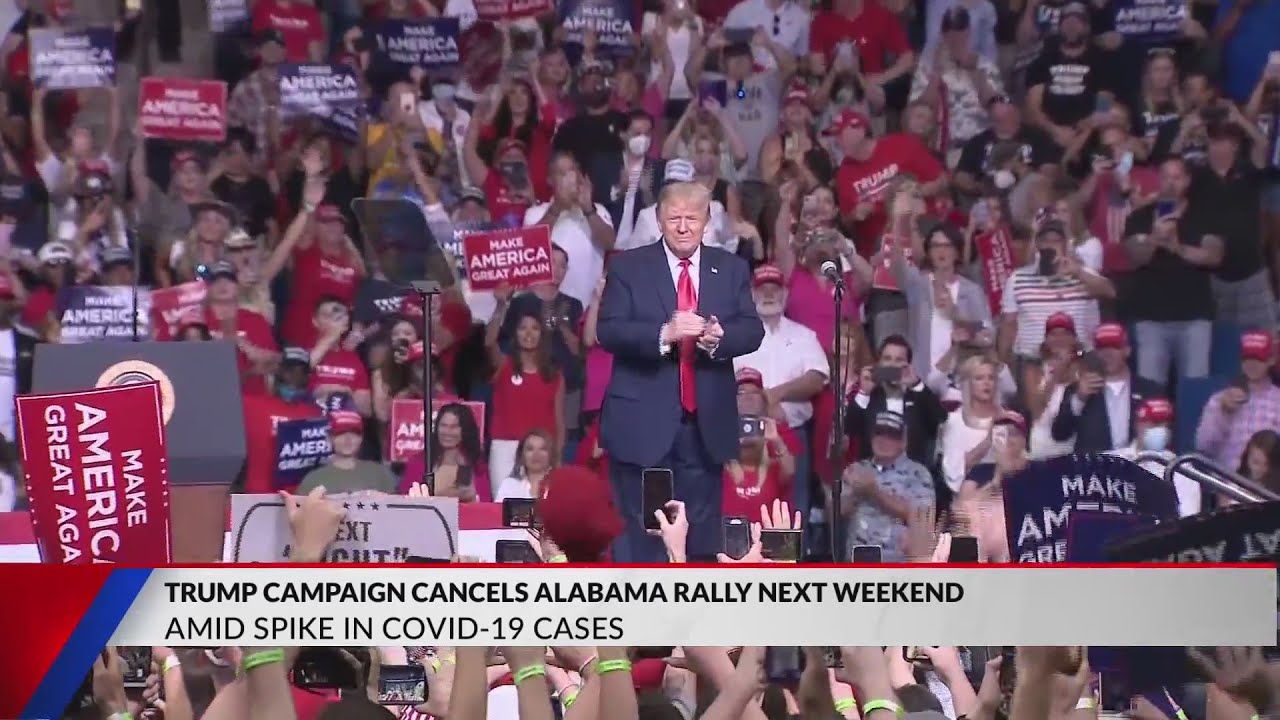 Trump cancels rally in Alabama - YouTube