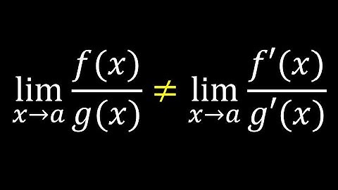 Hopital Counterexample
