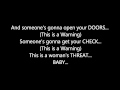 R.KELLY - A WOMAN'S THREAT **(LYRICS)**