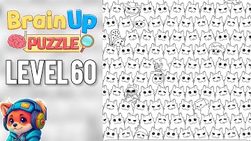 Brain Up Drama Puzzle – Level 60 find the special cats Walkthrough Solutions iOS / Android Gameplay