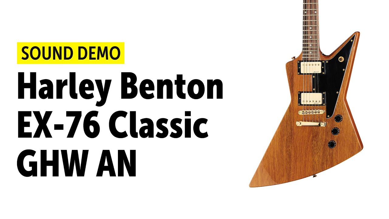 Harley Benton EX-76 Classic GHW AN - Sound Demo (no talking)