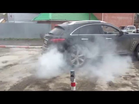 финик жгет резину, отключение переднего привода на INFINITI FX, дрифт,тест драйв FX 50S