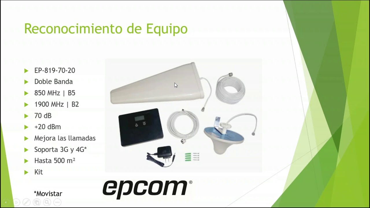 KIT AMPLIFICADOR SEÑAL CELULAR BANDA 850MHz 3G