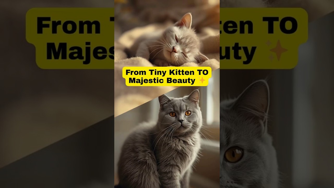 Amazing Kitten Growth to a Majestic Cat  