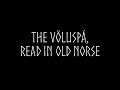 The vlusp read in old norse norse mythology