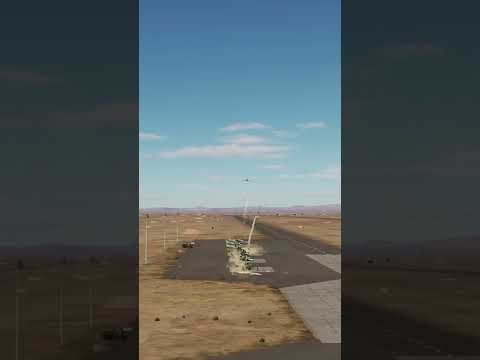 F-16 Guns Down some Helicopters struggling to take off and flys right through the camera DCS #shorts