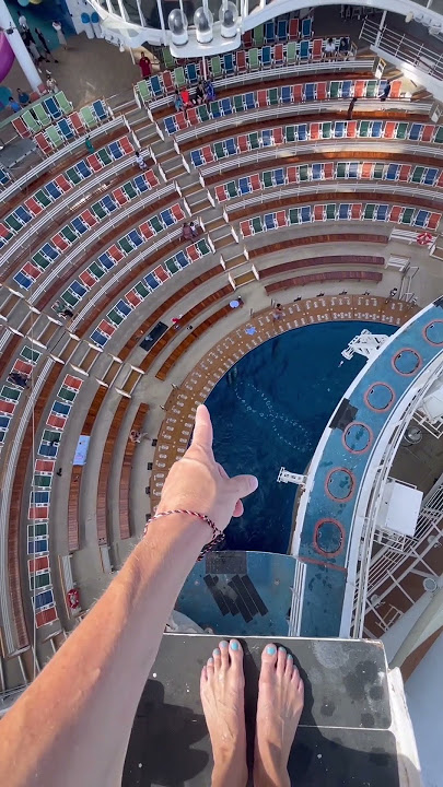 The highest ever dive on a cruise ship😳