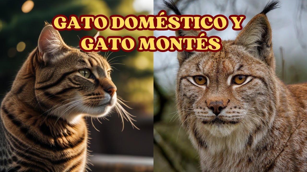 🔴Conoce las DIFERENCIAS entre GATO MONTÉS y GATO DOMÉSTICO 😺¿Cuál es tu preferido?