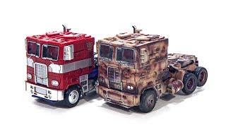 Transformers Movie 4 AOE Leader 2 Color REPAINT Evasion Optimus Prime Truck Vehicle Car Robot Toys