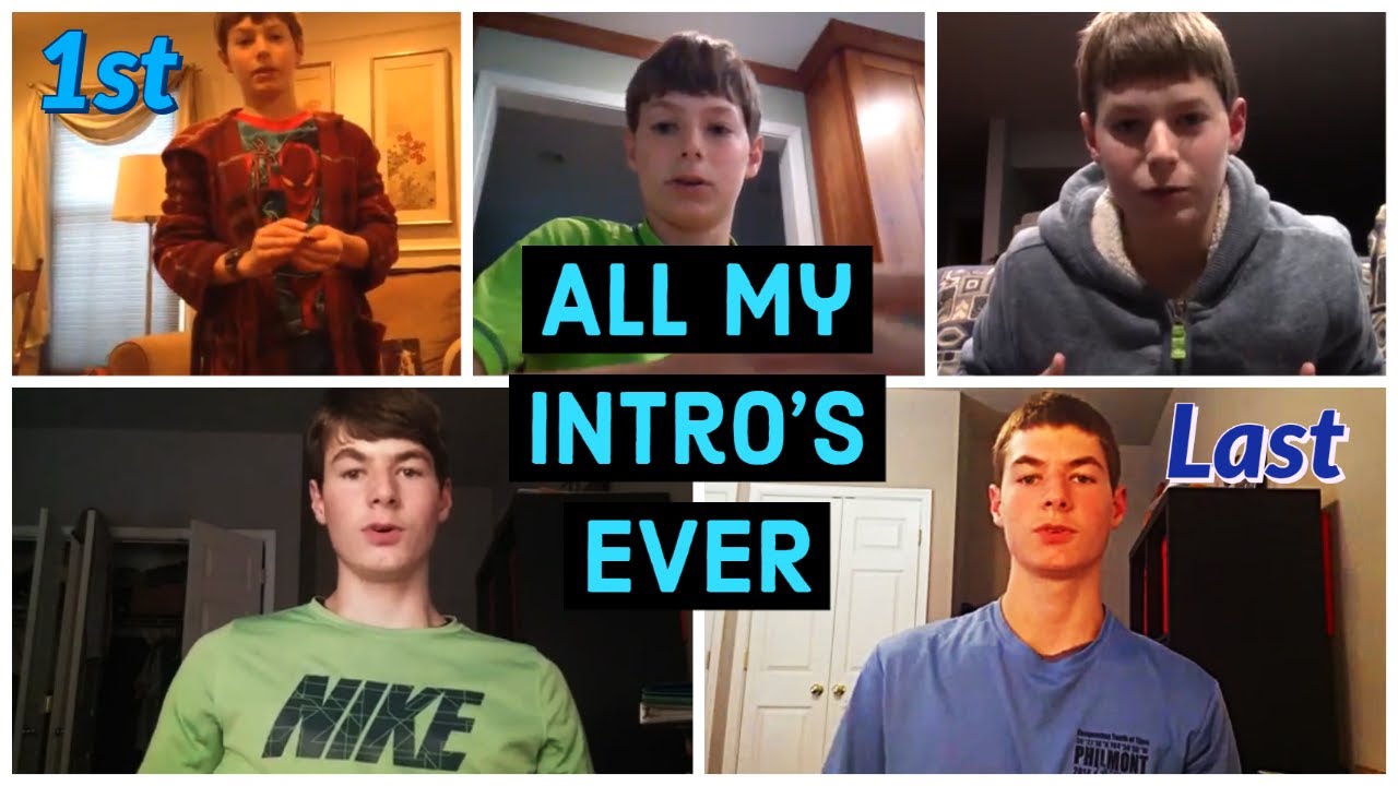 Compilation of ALL My Intro's EVER - YouTube