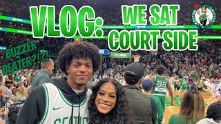 EARLY BIRTHDAY VLOG! SITTING COURTSIDE AT A CELTICS GAME ☘