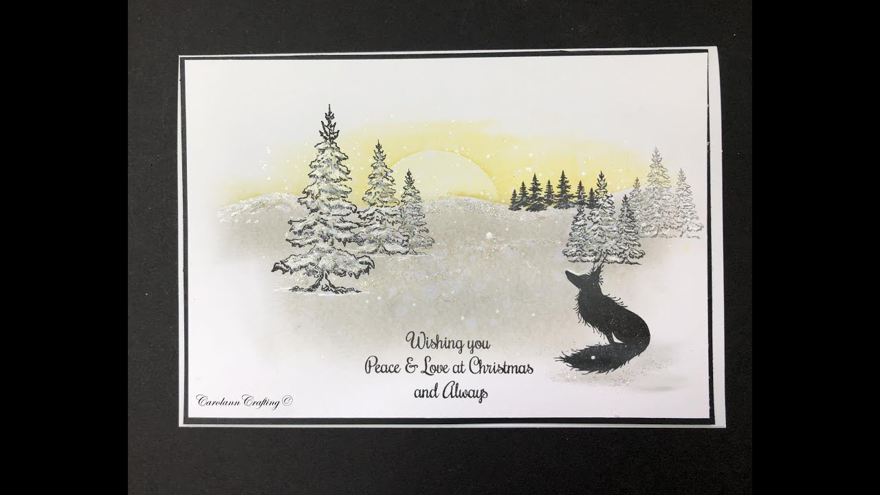 Trees Inkylicious Inkylicious Snowy Trees Christmas Card - YouTube