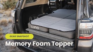 Gear Snapshot | A Quick Look at the Luno Memory Foam Mattress Topper